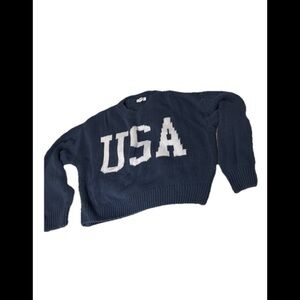 Navy Blue USA Sweater Grayson/Threads Large